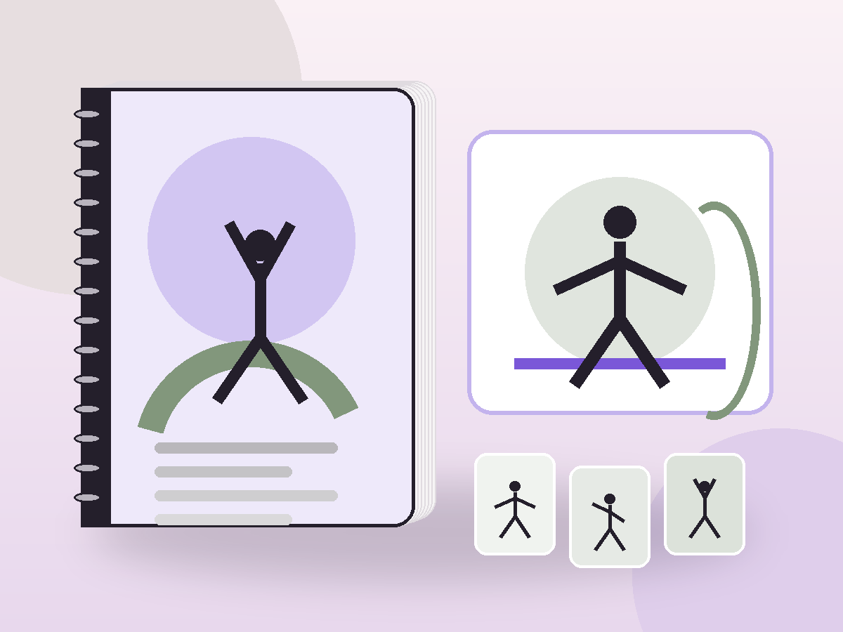 Mockup do material Yoga para o público 60+